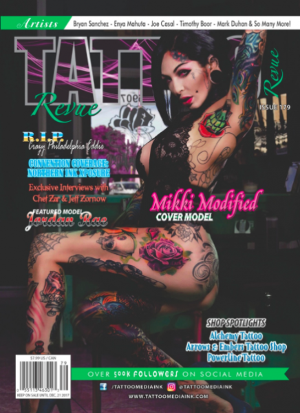 Tattoo Revue Published Tattoo Artist Sean Ambrose Arrows and Embers Tattoo
